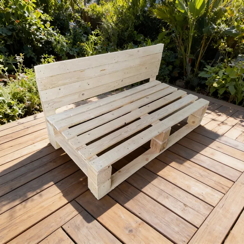 2 Seater Covered Backrest Pallet Sofa — 2 Seater · Covered Back