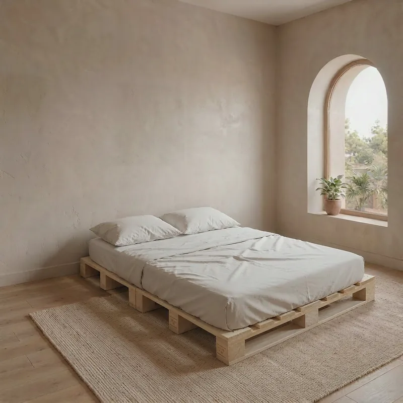 Single Size Wooden Pallet Bed — Single · 36 × 75 in